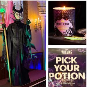 NEW Bath Body Works Disney Maleficent Villain Scented Potion Jar Candle